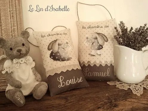 coussin de porte "lapin"