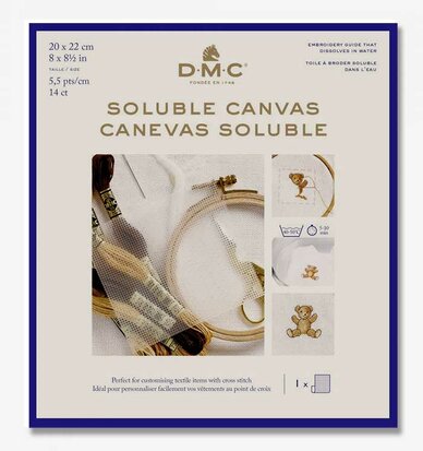 DMC Wateroplosbaar canvas 14 ct