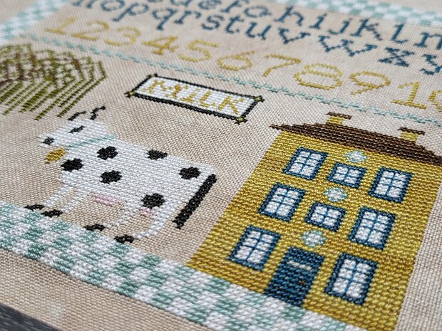 The Milk Factory Sampler - PRINT - The Spanish Stitcher