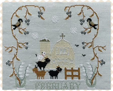 50 x 54 cm Aida 16 ecru cross stitch fabric | 6,4 stitches per cm