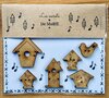 Birdhouses buttons - Les Secrets de Marie